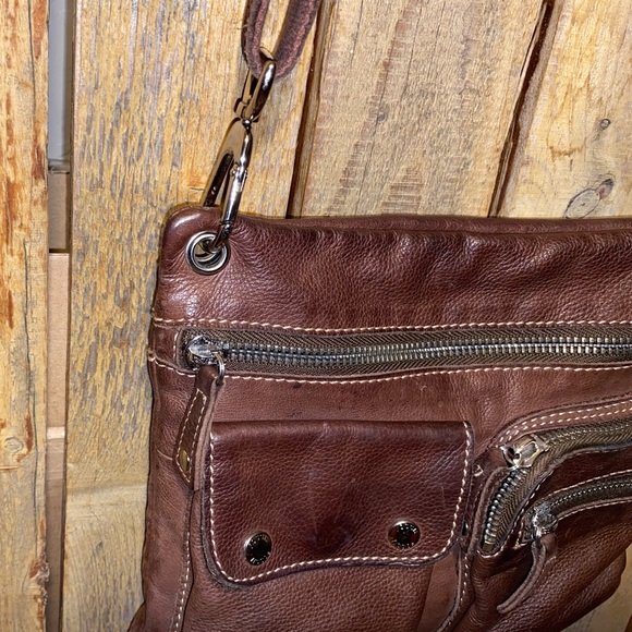 Fossil Brown Leather Shoulder Bag - Picture 5 of 9